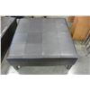 Image 1 : LARGE LEATHER OTTOMAN