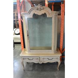 2 PIECE DISPLAY CABINET