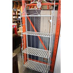 FOLDING WHITE BAKERS SHELF