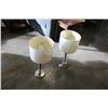 Image 2 : 2 BRUSHED METAL TABLE LAMPS