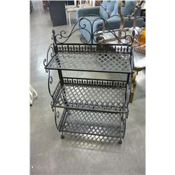 3 TIER FOLDING METAL RACK