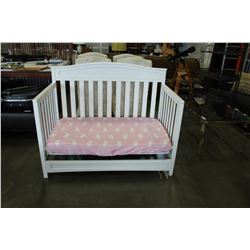 WHITE YOUTH BED WITH MATTRESS