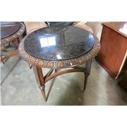 ROUND MARBLE TOP ENDTABLE