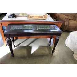 MODERN GLASSTOP SOFA TABLE