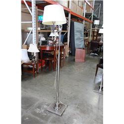 BRUSHED METAL FLOOR LAMP