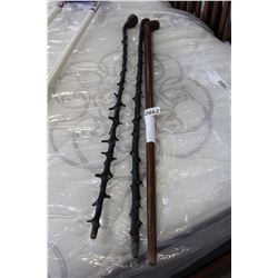 3 WOOD CANES