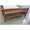 Image 2 : MISSION STYLE QUEEN BED FRAME WITH BOX SPRING