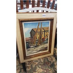 SIGNED FRAMED OIL ON BOARD E MORTIMER