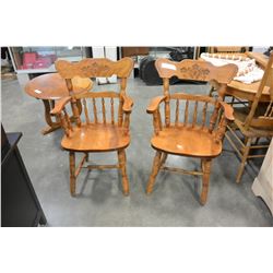 2 MAPLE DINING CHAIRS