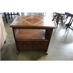 OAK TABLE WITH STORAGE