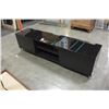 Image 2 : MODERN GLASS TOP ENTERTAINMENT STAND