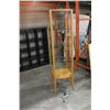 Image 1 : MODERN MAPLE BOWED GLASS DISPLAY CABINET