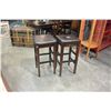 Image 1 : 2 LEATHER STOOLS
