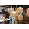 Image 3 : 2 VINTAGE GLASS SHADE LAMPS