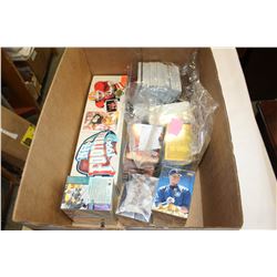 BOX OF SPORTS CARDS