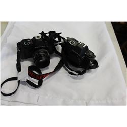 2 PENTAX CAMERAS W/ LENSES - LIKE NEW