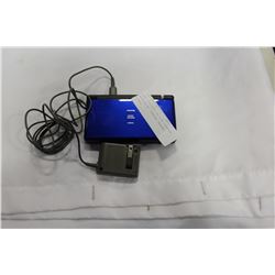 BLUE NINTENDO DS LITE CHARGER WORKING W/ CHARGER CRACKED HINGE