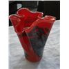 Image 3 : 2 PIECES PERSIAN AND MURANO ART GLASS VASES