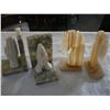 Image 4 : ONYX BOOKENDS, BULL, AND VASE