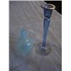 Image 2 : 5 PIECES OF ART GLASS IN BLUE - SOME SIGNED