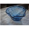 Image 3 : 5 PIECES OF ART GLASS IN BLUE - SOME SIGNED