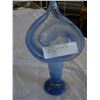 Image 4 : 5 PIECES OF ART GLASS IN BLUE - SOME SIGNED