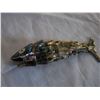 Image 3 : MOTHER OF PEARL SHELL FISH SMALL CHINA BOAT AND WOOD CANOE
