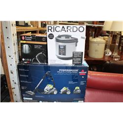 BISSEL VACUUM, RICE COOKER, AND ELECTRIC KETTLE
