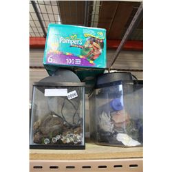 TWO AQUARIUMS AND ACCESSORIES