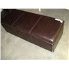 Image 2 : LEATHER STORAGE BENCH