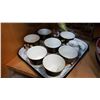 Image 1 : TRAY OF MIKASA TEACUPS AND FIGURES