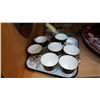 Image 2 : TRAY OF MIKASA TEACUPS AND FIGURES