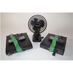 DVD's & Desk Fan