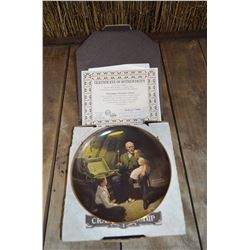 "Grandpa's Treasure Chest" by Norman Rockwell; Collector Plate
