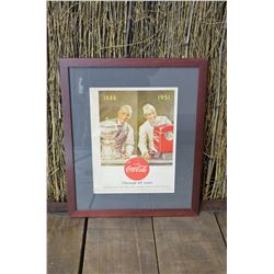 Framed Coka-Cola Advertising