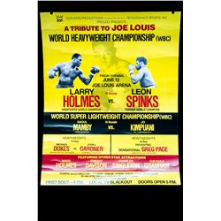 Homes vs Spinks (cardboard) Poster