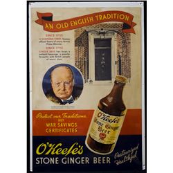 RARE - O'keefe's Stone Ginger Beer Advertisement