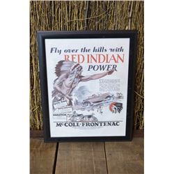 Framed Red Indian Advertising