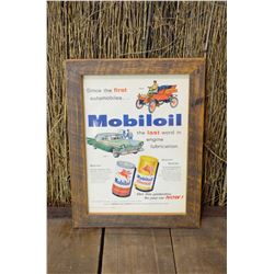 Framed Mobioil Advertising