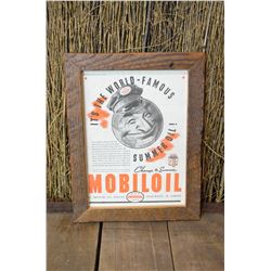 Framed Mobioil Advertising