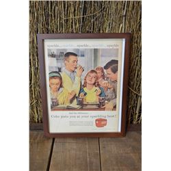 Framed Coca-Cola Advertising