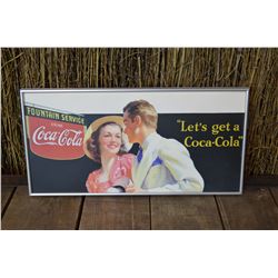 Framed Coca-Cola Advertising