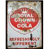 Image 1 : Large Vintage Royal Crown Cola Metal Sign