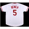 Image 1 : Johnny Bench Signed Reds Jersey (JSA COA)