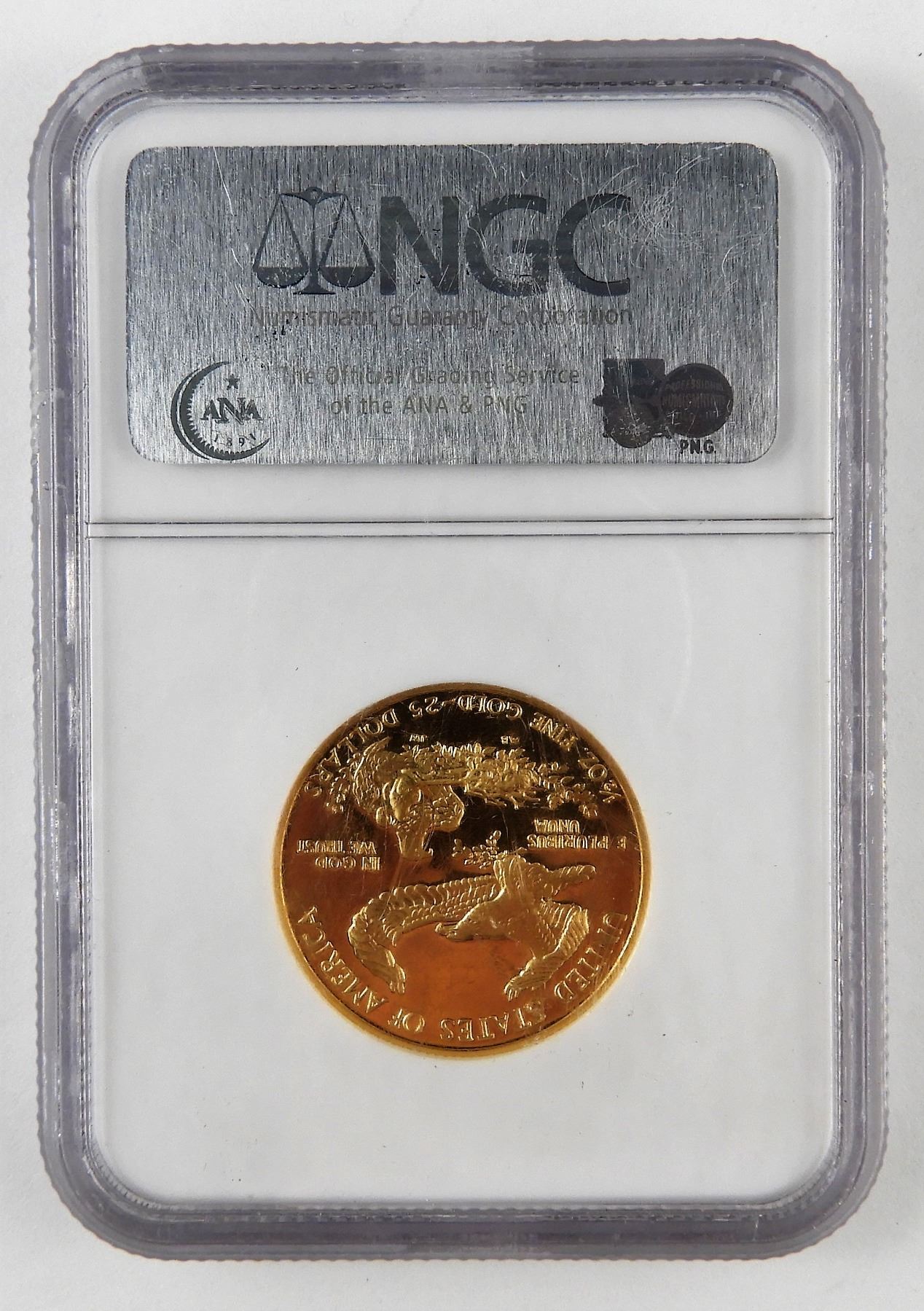 1987 P 25 Dollar Us Gold Eagle 12 Oz Fine Gold Coin Graded