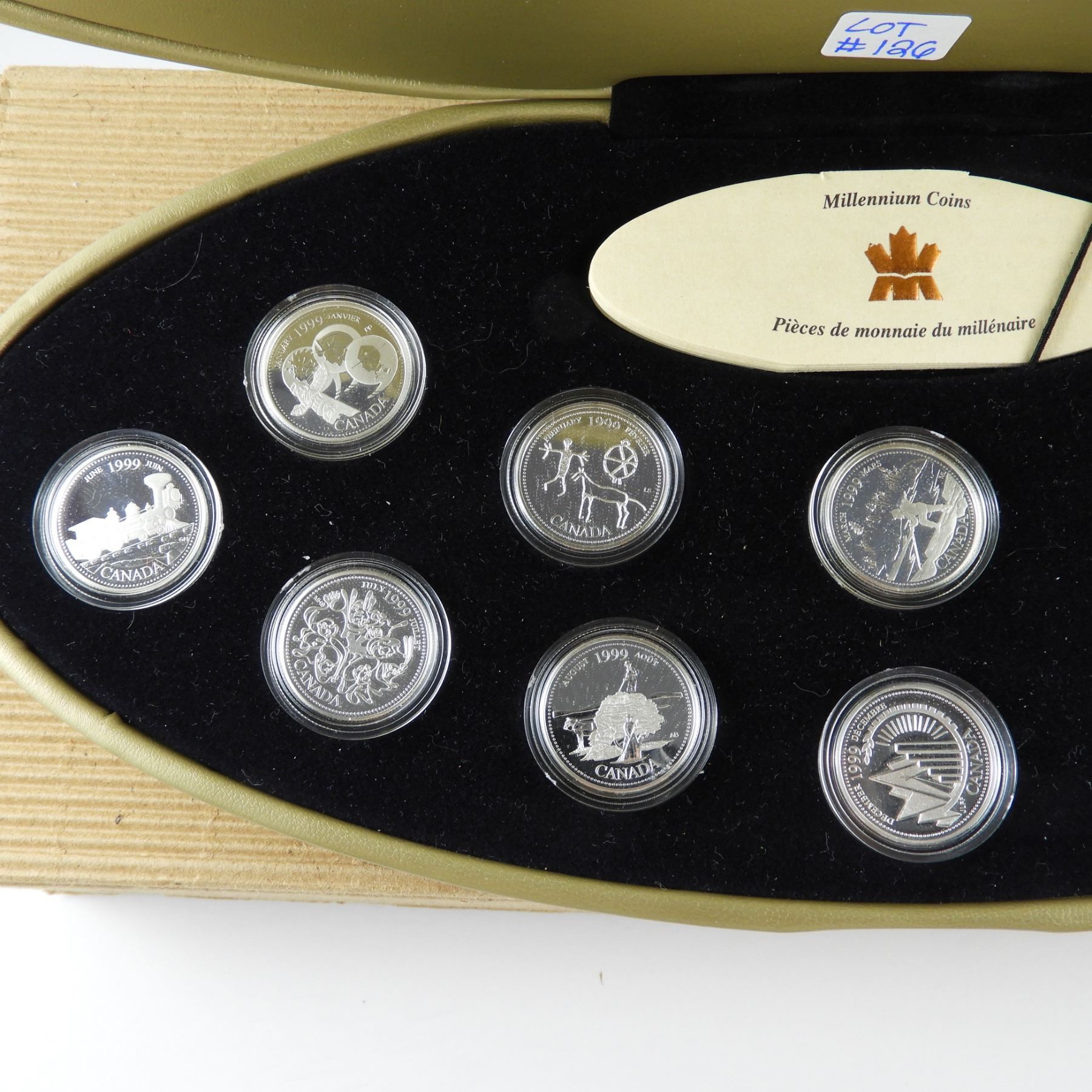 Mint in Case with COA/'s 1999 MILLENNIUM Sterling Silver Quarter Proof Set