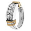 Image 2 : 18KT Two Tone Gold 1.35ctw Diamond Ring