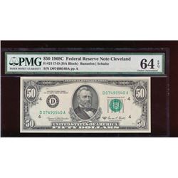 1969C $50 Cleveland Federal Reserve Note PMG 64EPQ