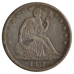 1877 Seated Liberty Half Dollar Coin