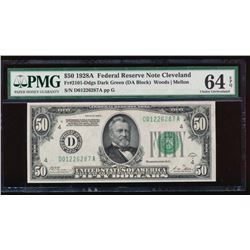 1928A $50 Cleveland Federal Reserve Note PMG 64EPQ